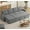Gray, variant on Akaber Sofa Bed, 103" L-Shaped Sectional Sleeper Sofa with Storage Chaise, Pull Out Couch, Cup Holders, Side Pockets