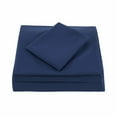thumbnail image 2 of Everyday Kids 3 Piece Toddler Sheet Set - Solid Navy, 2 of 3