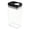 Black, variant on Tite Storage Container with Lid, Airtight Acrylic Skinny Canister Jar - Easy Open Ring Top for Spaghetti Lasagna Fettuccine Noodle, Kitchen Cupboard Pantry Organizer, Storage Container (Black)