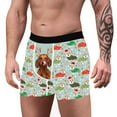 thumbnail image 5 of TAIAOJING Christmas Underwear for Men Slim Print Christmas Briefs Mid-waist Briefs Stretch Men's Breathable Boxer, 5 of 6