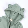 thumbnail image 2 of Newborn Boys Girls Autumn and Winter One-Piece Thick Style Hooded Climbing Suit Children's Cotton One-Piece 0-24M, 2 of 6