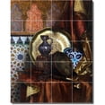 thumbnail image 1 of Ceramic Tile Mural-Rudolf Ernst Still Life 10. 32" w x 40" h using (20) 8 x 8 ceramic tiles, 1 of 3