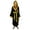 Hufflepuff, variant on ALL HOUSES Adult Fleece Hooded Bathrobe (One Size)