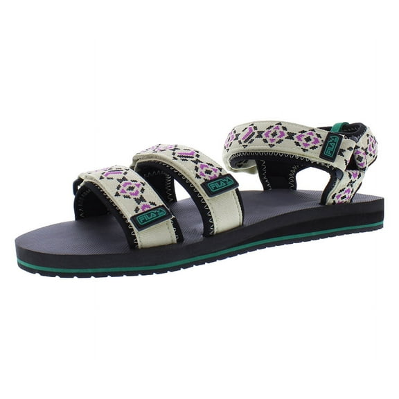 Fila Drifter TS Sandal Mens Shoes Size 10, Color: Cream/Black/Pink