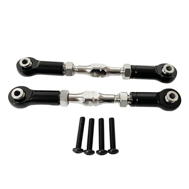 Vogacara Piezas de mejora Tensor delantero de aluminio para dirección Fácil de instalar Tensor delantero de aluminio negro Type3 NO3
