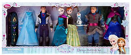 frozen deluxe doll gift set