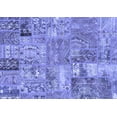 thumbnail image 1 of Ahgly Company Indoor Rectangle Patchwork Blue Transitional Area Rugs, 5' x 7', 1 of 4