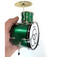 thumbnail image 3 of Axe Heaven John Bonham Led Zeppelin Green Sparkle Ludwig Mini Kit de Batterie Réplique de Collection, 3 of 5