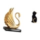 thumbnail image 5 of Figura Decorativa De Gato Cisne, Colección De Estatuas, Obra De Arte Moderna, Adorno De Escritorio Coleccionable De Resina, Escultura Animal Para Sala De Estar, Armario, Entrada, Estantería,, 5 of 8