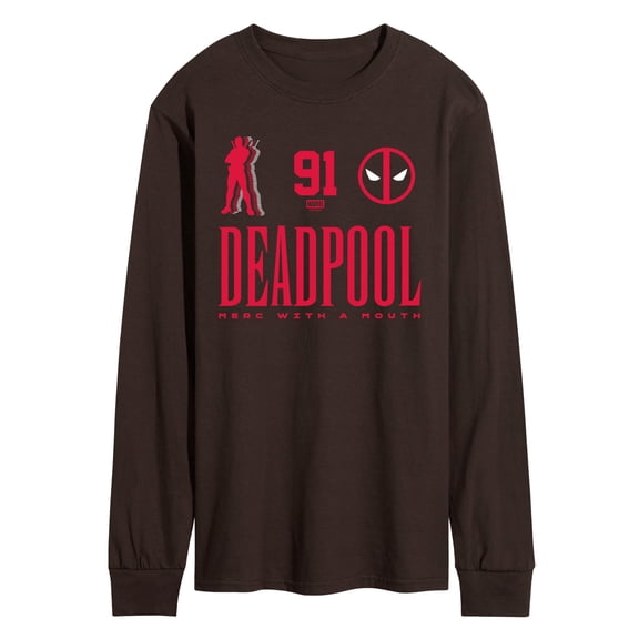 Deadpool - Deadpool Jersey - Men's Long Sleeve Graphic T-Shirt