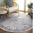 thumbnail image 2 of SAFAVIEH Montana Valerie Medallion Polyester Area Rug, Gray/Blue, 6' x 6' Round, 2 of 7