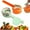 Orange+Green, variant on Fruit Carrot Veggie Peelers Built-in peel catcher,Vegetable peelers for kitchen,Potato Peeler, Peeler with Ergonomic Non-Slip Handle,Dishwasher safe for home, office and camping
