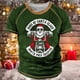 thumbnail image 4 of Camisetas Vintage para hombre, trajes navideños, ropa con gráfico de Papá Noel, ropa informal estilo Hip Hop con cuello redondo Extra grande para hombre, camisetas 2023, 4 of 4
