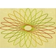 thumbnail image 1 of Ahgly Company Machine Washable Indoor Rectangle Transitional Yellow Area Rugs, 5' x 7', 1 of 7