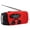 Red, variant on Emergency Solar Hand Crank Radio, 2000mAh Power Bank with Flashlight, Portable Waterproof Camping Survival Gear