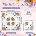 thumbnail image 2 of 40 Pack Decoupage Napkins Assorted Floral Decorative Decoupage Napkins Cocktail Paper for DIY Crafting Birthday Party, Each Unfolded 13 Inch (Soft Floral), 2 of 4
