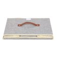 thumbnail image 2 of ZHAOCHENG Caja de almacenamiento plegable con tapa y cesta de almacenamiento de tela con costura de lino, caja de almacenamiento con asas de cuerda de algodón, caja de almacenamiento tipo cubo de alma, 2 of 2