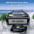 thumbnail image 3 of Altavoz Bluetooth W-KING D8 90 W Pico 50 W RMS IPX6 resistente al agua, 3 of 7