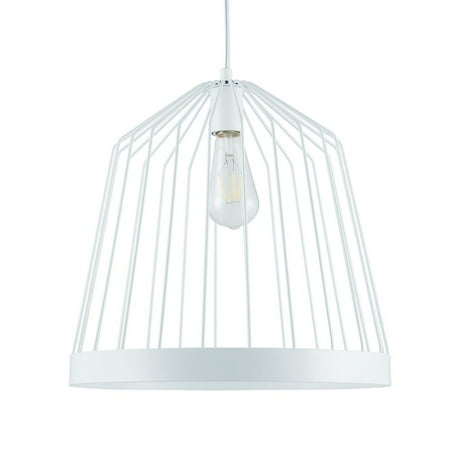 

Southern Enterprises Eneese 1-Light White Metal Pendant Lamp (New Open Box)