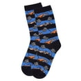 thumbnail image 3 of MeMoi Boys' Race Car Rayon from Bamboo Crew Socks - Boys - Male, 6-7, Black, 3 of 9