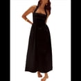 thumbnail image 1 of Vestidos de Verano para Mujer 2025, Estilo Halter, Maxivestido Elegante para Invitadas de Boda, Cóctel, Semiformal, para Fiestas de Verano Negro L, 1 of 7