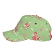 thumbnail image 5 of Daiia Cute Poodle Dog print Baseball Cap Men Women Golf Dad Hat Adjustable Original Classic Low Profile Hat Unconstructed Plain Cap, 5 of 9