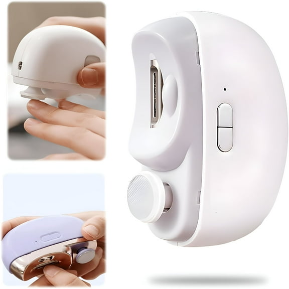 ACDANC 2 in 1 Electric Polishing Automatic Nail Clippers, Upgraded Electric Nail Clippers for Fingers and Toes, Nail Trimmer Electric Toe Nail Clippers for Thick Toenails Seniors