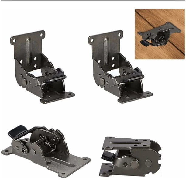 Bisagra plegable autoblocante para panel de mesa, 0-90-180 grados, 4 piezas