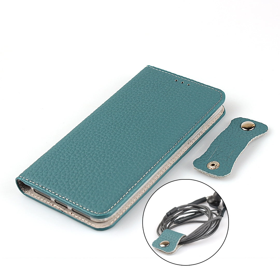Genuine leather flip phone case for iPhone 16 pro max 15 plus 14 13 mini 12/12 pro stand wallet cover lanyard