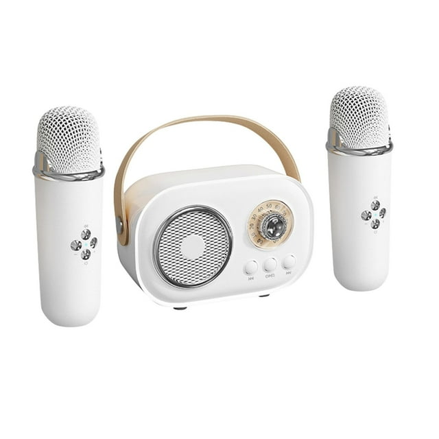 Mini Machine de Karaoké Machine de Karaoké pour Enfants et Adultes Mignonne Karaoké avec Ensemble de Microphone