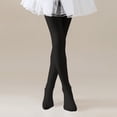 thumbnail image 2 of hotojiny Ballet Tights for Girls Toddler Dance Stockings Stretchy Footed Leggings Soft Solid Color Athletic Pantyhose 3-15 T, 2 of 7