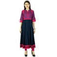 thumbnail image 2 of Phagun Ethnic Kurti Rayon Leaves Bollywood Kurta Women Casual Top Tunic Dress, 2 of 2