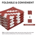 thumbnail image 2 of DEORAB Outdoor Rugs 8'x10' Waterproof Plastic Patio Mat Reversible Red & White Non-Slip Geometric Design for Camping, RV, Balcony, Porch, Picnic, 2 of 9