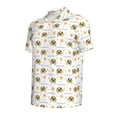 thumbnail image 2 of Balery Sea Turtle Basking in the Sun Printed Men’s Short Sleeve Polo Shirt, Midweight Men's Shirt,Golf Polo shirts -Medium, 2 of 9