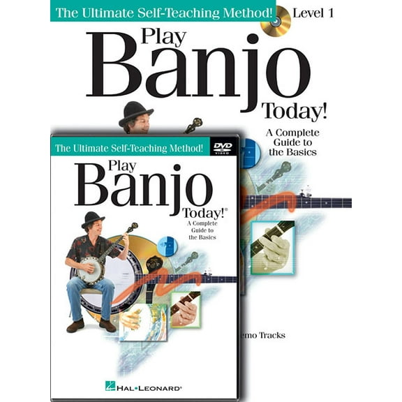 Ultimate Self-Teaching Method! Play Banjo Today! Beginner's Pack: Level 1 Book/Online Audio/DVD Pack, (Paperback)