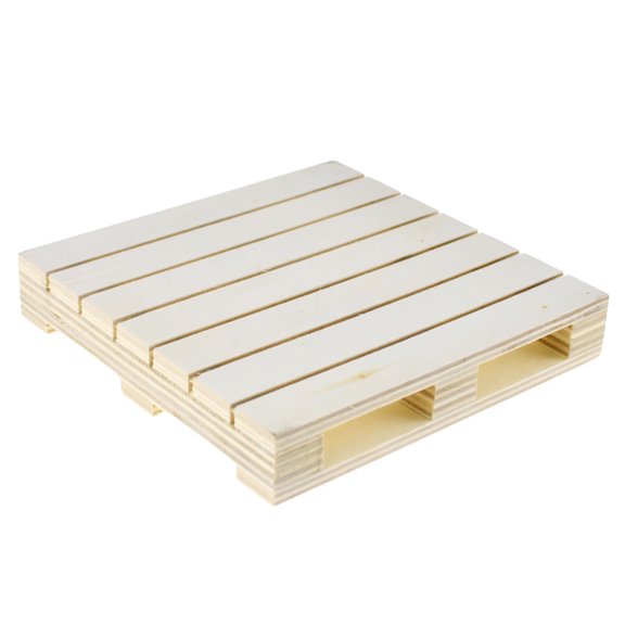 HOMEFORD ESC05 Wooden Craft DIY Mini Pallet, 4-3/4-inch, Natural