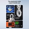 thumbnail image 2 of Labymos Wireless LCD Display Aluminum Alloy Crane Scale with Remote Control, 1000kg Capacity, Black/Blue, Battery Not Included, Multifunctional Handheld Weighing Device for Industrial Use, 2 of 6