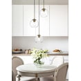 thumbnail image 2 of Maklaine Modern 3 - Light Metal Pendant in Brass and Clear Finish, 2 of 9