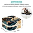 thumbnail image 5 of Swan Travel Portable Square Necklace Organizer Jewelry Box Earring Holder for Girls and Women - Store Rings, Earrings, Necklaces, Bracelets, and More, 5 of 6