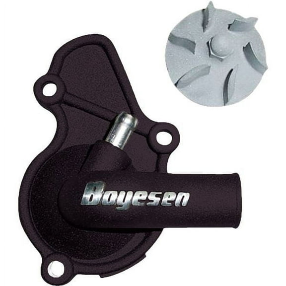 Boyesen Supercooler Black Water Pump Cover & Impeller Kit (WPK-08B)