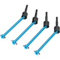 thumbnail image 3 of Juego de 4 piezas de eje de transmisión CVD universal de metal para coche RC Tamiya Tt02b 1/10, piezas de actualización, azul, 3 of 4