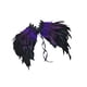thumbnail image 3 of Capa de Chal de Plumas Jinwen Cómoda Gótica Accesorios Disfraz Halloween Púrpura Negro, 3 of 8