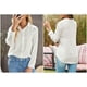 thumbnail image 5 of Blusa de mujer, camisas de manga larga, blusas casuales con cuello en V y botones, 5 of 7