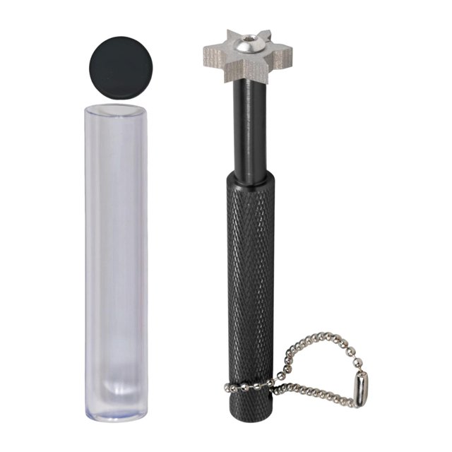 jinwen Aiguiseur de Rainures de Club de Golf Compact Portable pour Cales Lancer Club Utilitaire Noir