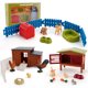 thumbnail image 1 of Modelo de juguete de simulación de escena de rancho de granja para niños, traje de tamaño pequeño, conejo, gallo, gallina con cerca, gallinero, 1 of 5
