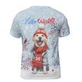 thumbnail image 2 of Hello Winter Labrador Retriever Smiling in Red Scarf Hat Welcome Christmas All Over Print 3D Shirt Unisex Merch Lab Dog Lover Gifts - 00017, 2 of 6