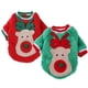 thumbnail image 1 of 2 Piece Pet Christmas Clothes Coral Velvet Dog Hoodies Autumn Winter Going Out Christmas Clothes Cats, 1 of 5