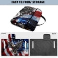 thumbnail image 4 of Uorisanigo American Flag Golf Cart Seat Covers Fits for EZGO, Club Car, Yamaha and More, Dustproof Bald Eagle Golf Cart Seat Towel Blanket with Storage Pockets, Thick Polyester Fabric, 4 of 7