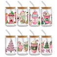 thumbnail image 3 of Personalize Christmas Coffee Cup UV DTF Sticker For 16oz Glass CanCups Wrap Transfer Sticker Custom Labels DIY Logo Selfadhesive, 3 of 5