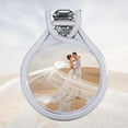 thumbnail image 6 of NANA Jewels 3.00ct Asscher Lucita Solitaire Silver CZ Engagement Ring - 8mm Size 9.5, 6 of 7